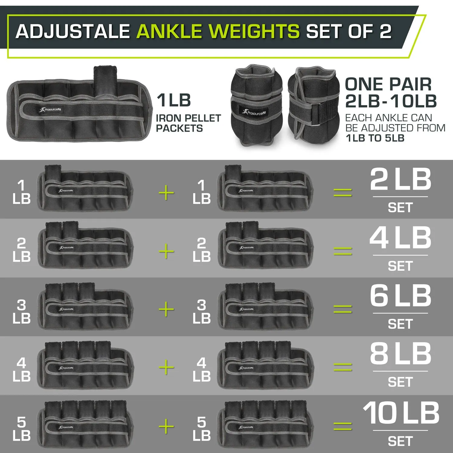 Adjustable Ankle Weights