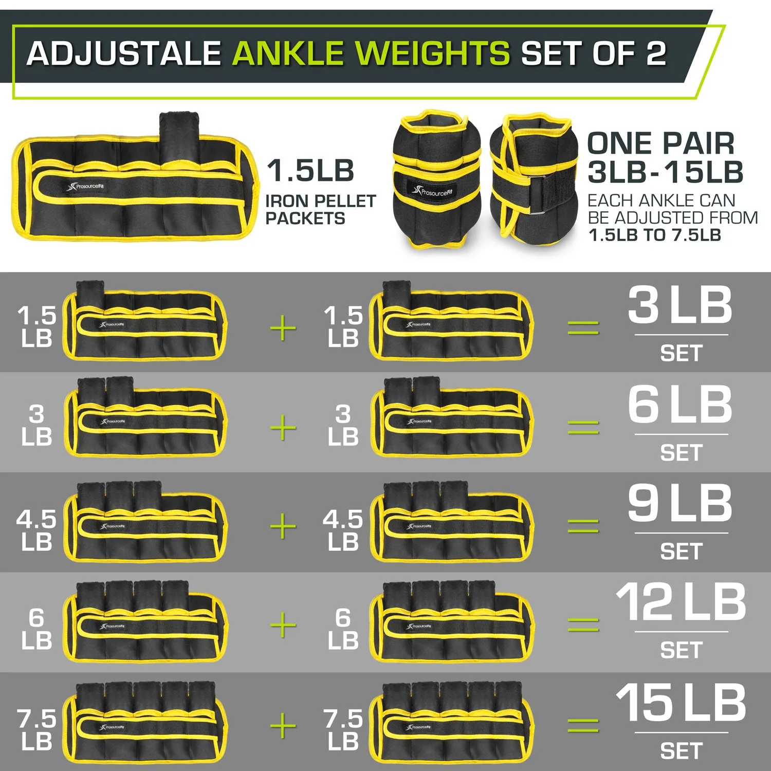 Adjustable Ankle Weights