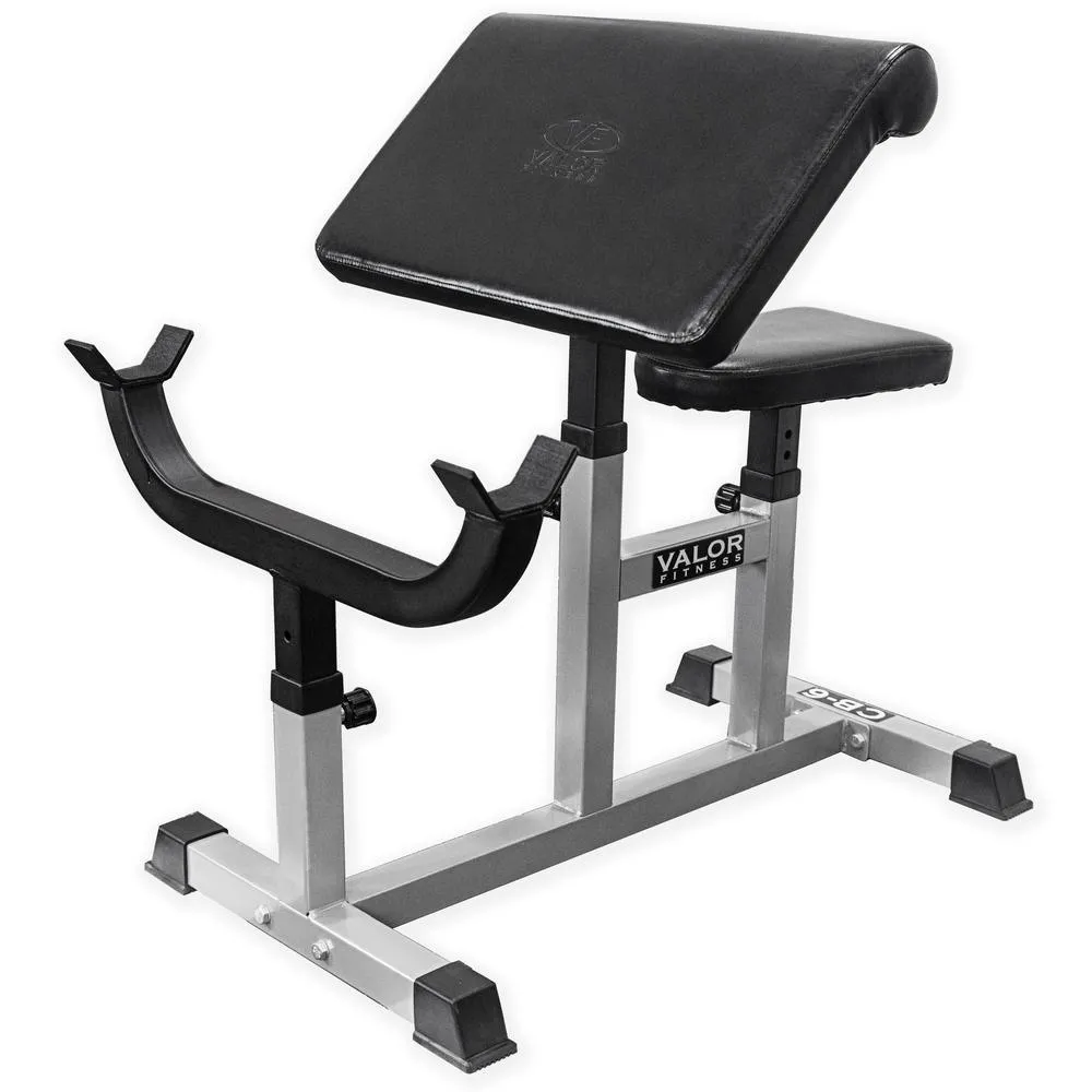 Adjustable Seated Preacher Curl Bench