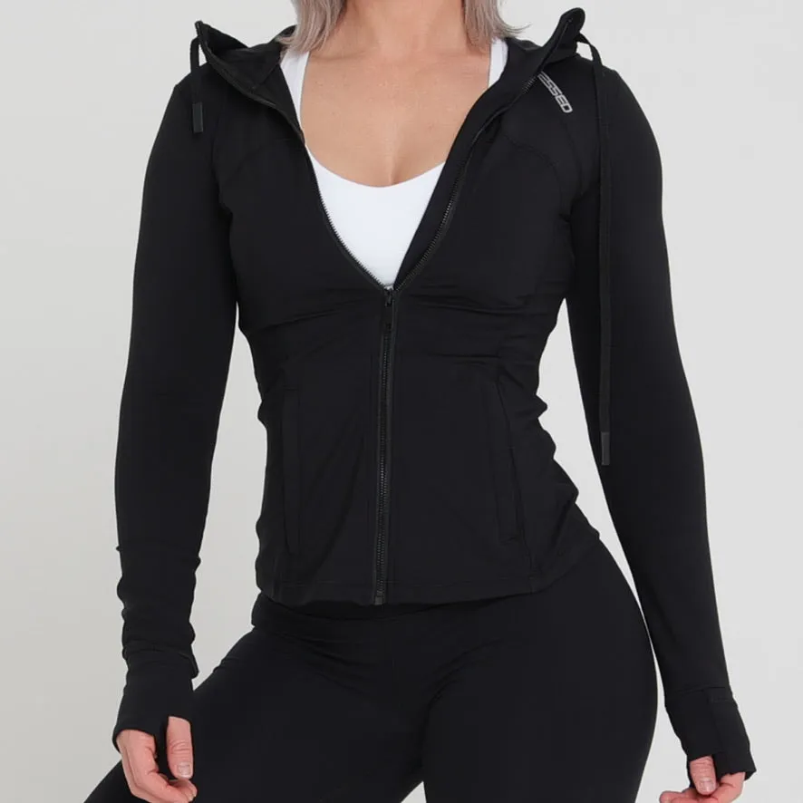 ALIGN JACKET (HOODED) - BLACK