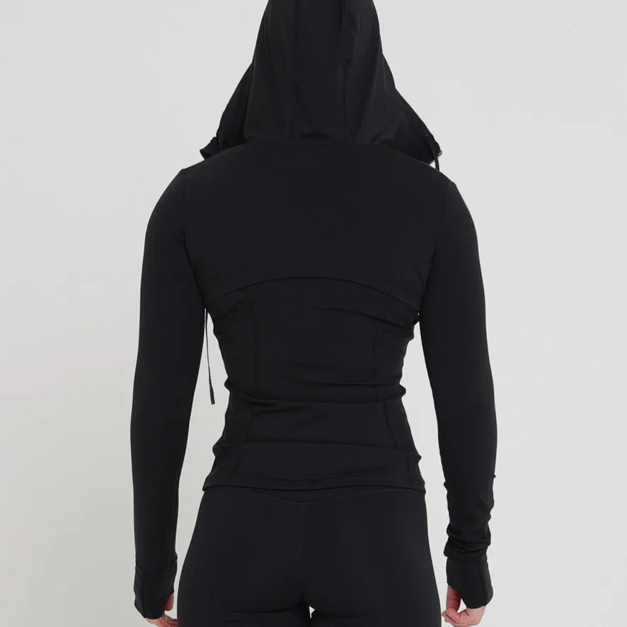 ALIGN JACKET (HOODED) - BLACK