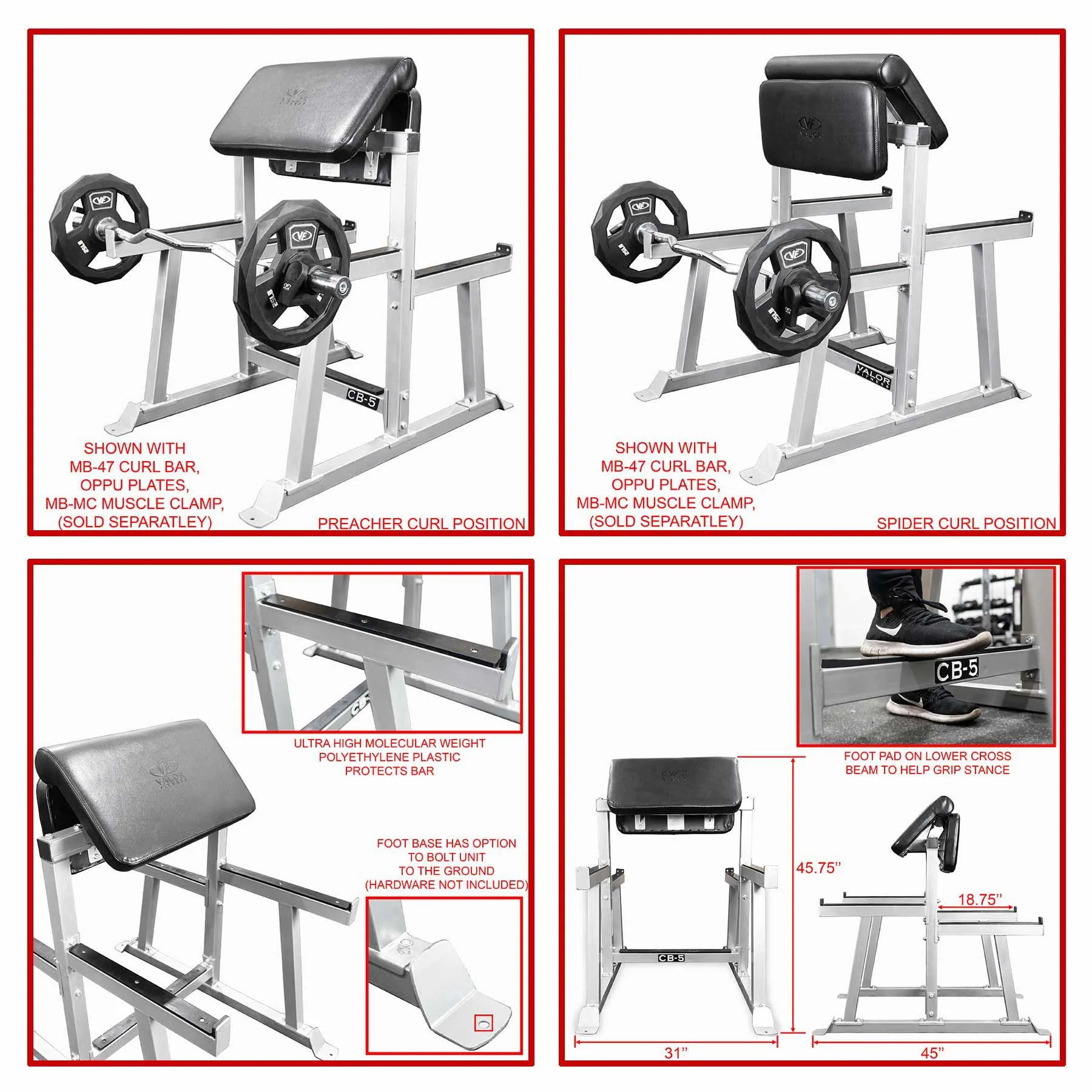 Arm Preacher Curl Station