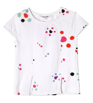 Art & Eden Kids Starfish Polka Dot Girls Organic Cotton Brianna Tee