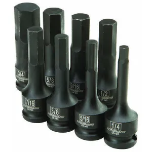 Black Impact SAE Allen Bit Socket Set