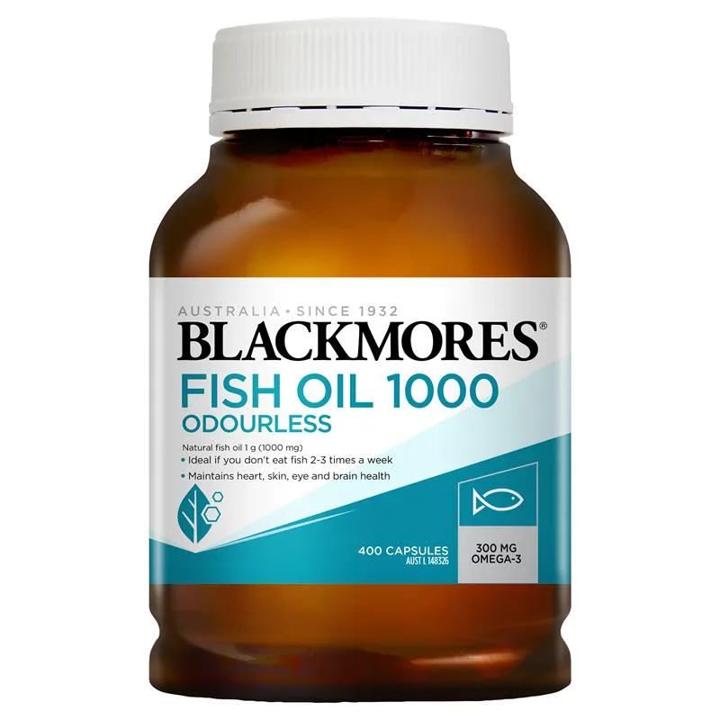 Blackmores Odourless Fish Oil 1000mg 400cap New Packaging