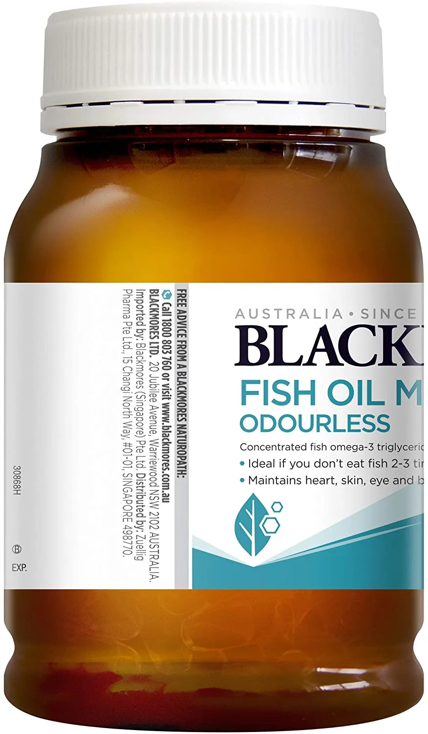 Blackmores Odourless Fish Oil 1000mg 400cap New Packaging