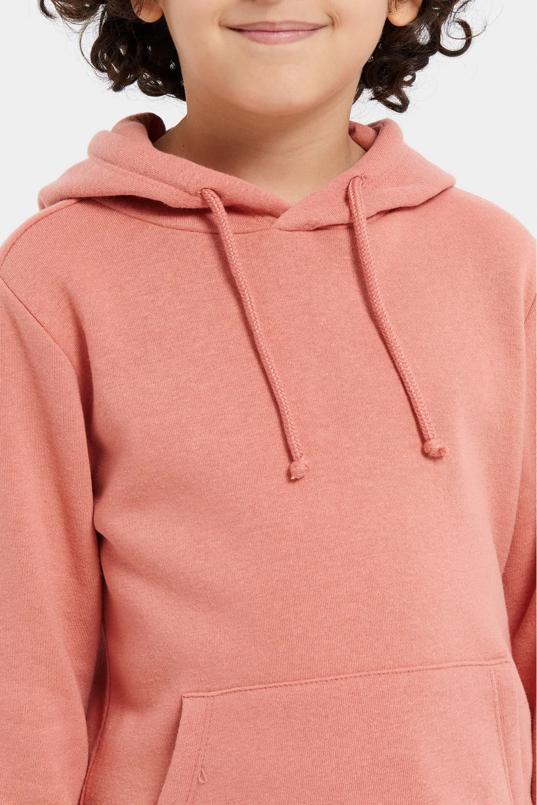 Boys Apricot Hooded Sweatshirt