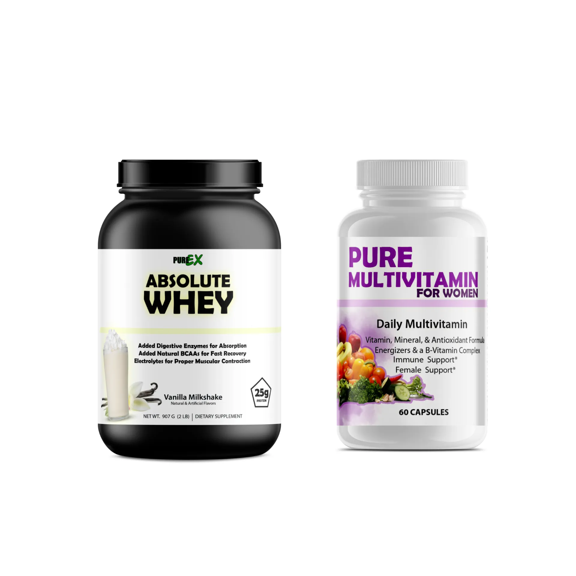 Bundled: Multivitamins   Protein