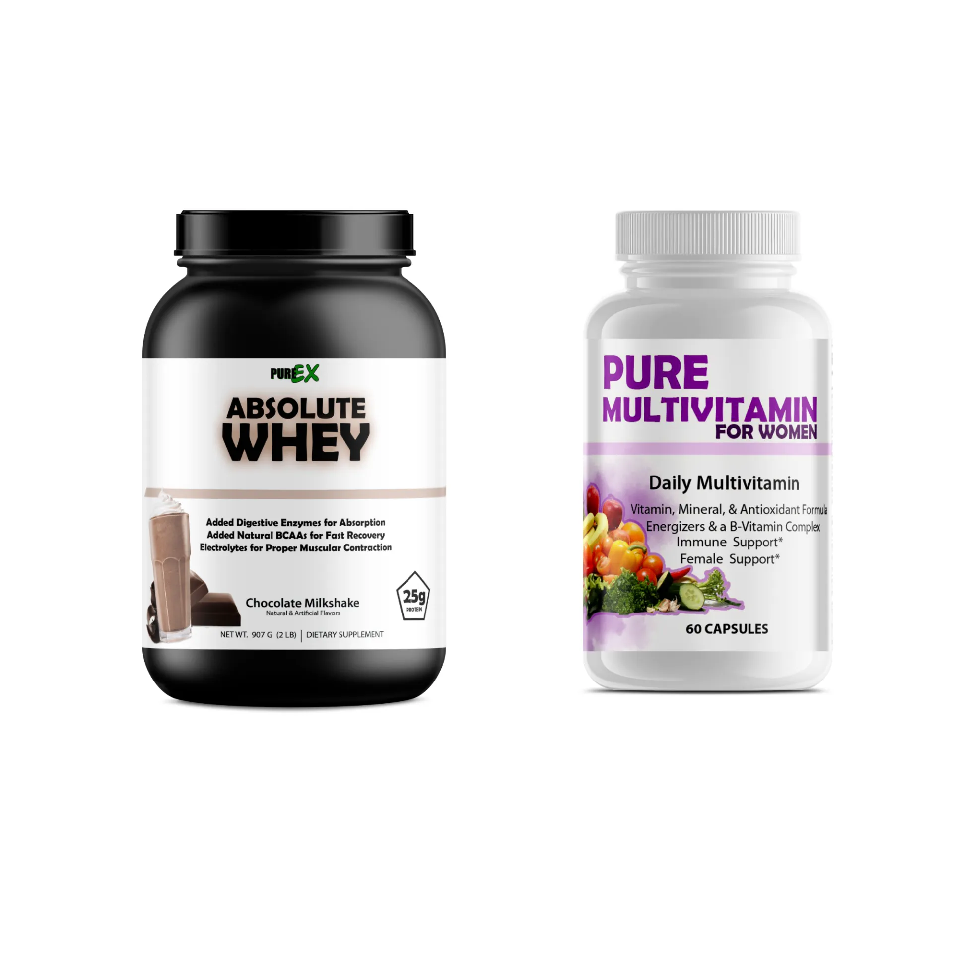 Bundled: Multivitamins   Protein