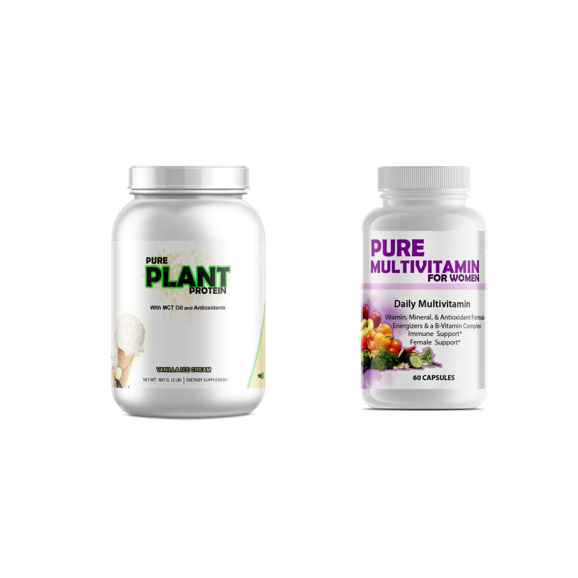 Bundled: Multivitamins   Protein