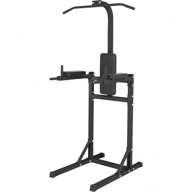 Chin Up Station Pull Up Tower - Black