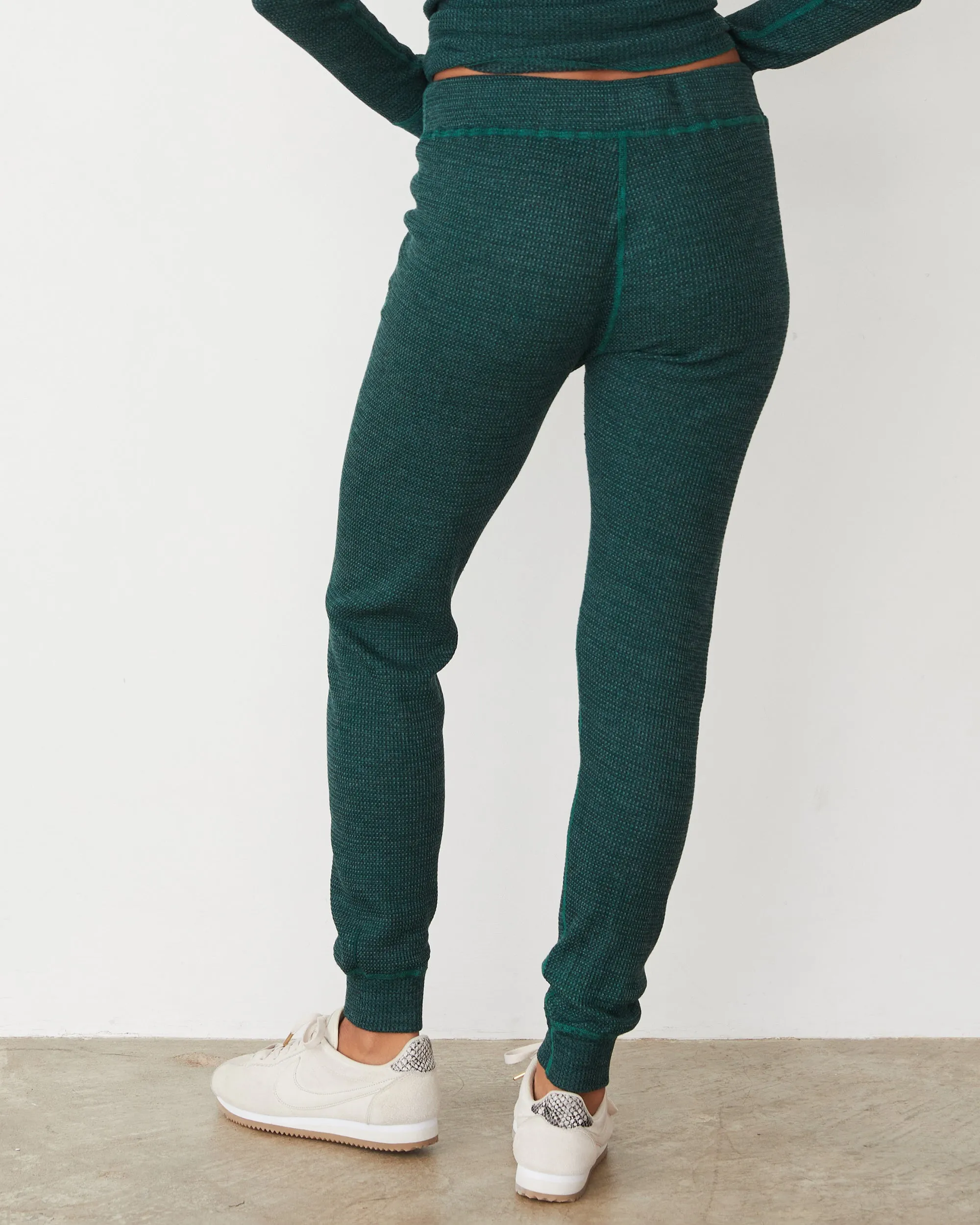 Cozy Heather Thermal Cuff Sweat