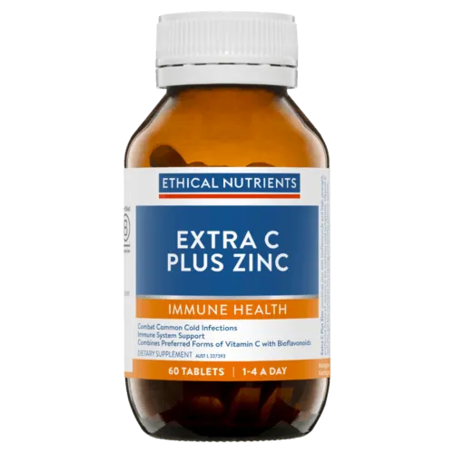 Ethical Nutrients Extra C Plus Zinc 60 Tablets