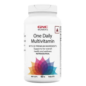 GNC Women's One Daily Multivitamin | 60 Tablets | 32 Rich Ingredients with Vitamin C & More | Enhances Immunity | Boosts Energy Levels | Supports Memory | Protects Vision | Formulated In USA