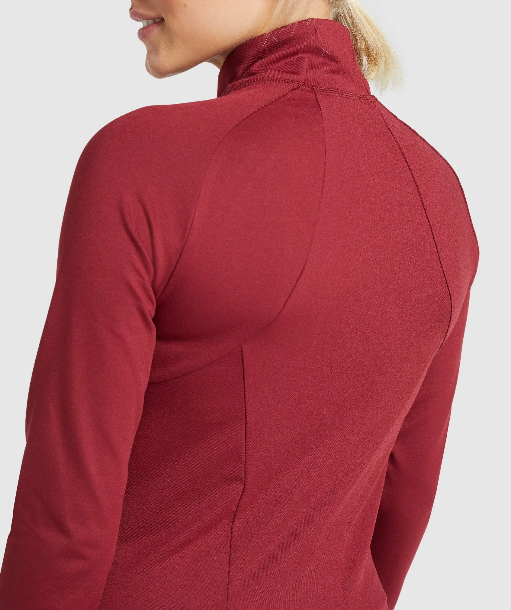 Gymshark Training Zip Up Jacket - Claret