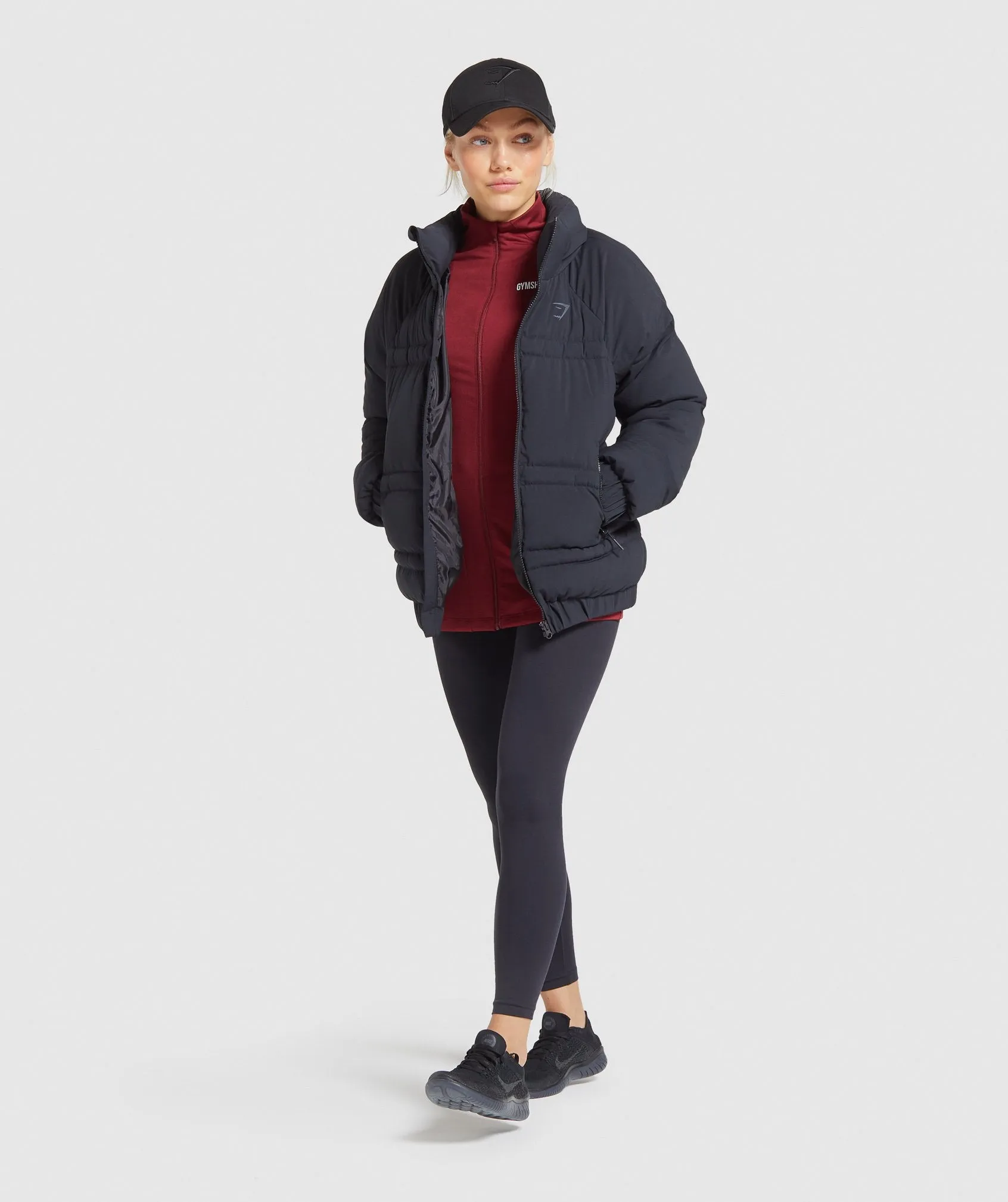 Gymshark Training Zip Up Jacket - Claret