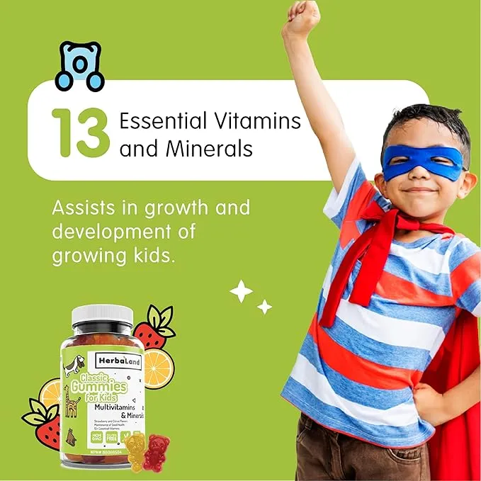 Herbaland Classic Gummies for Kids (Multivitamins & Minerals) 60's