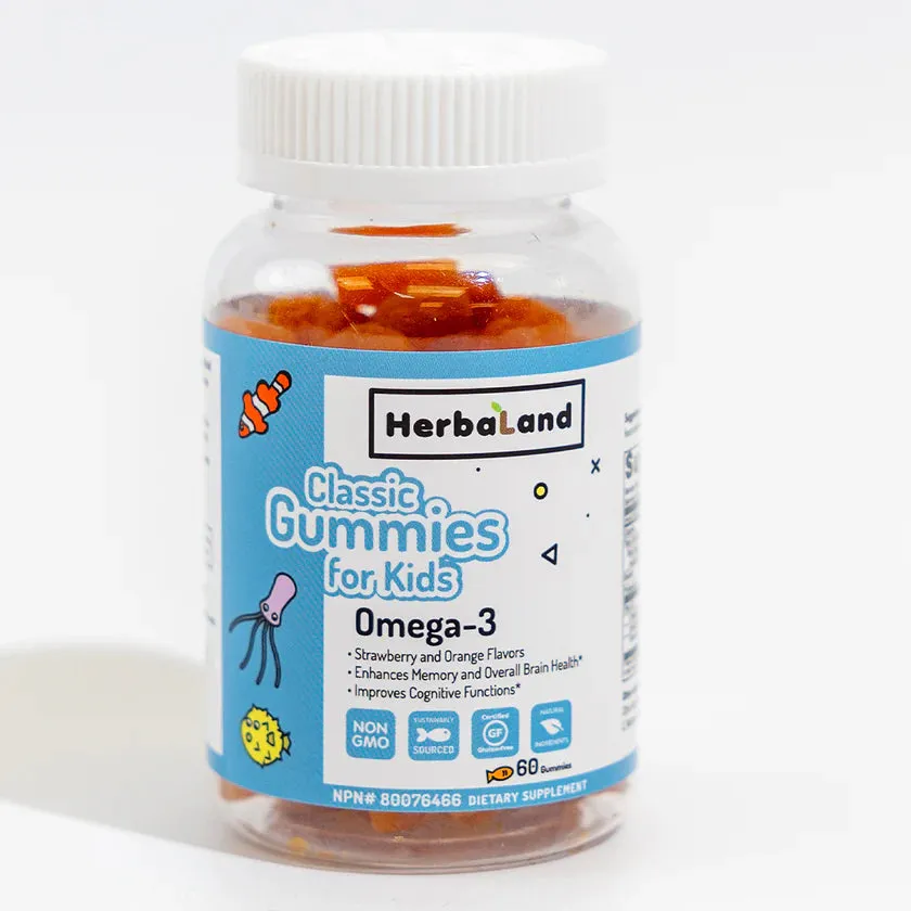 Herbaland Classic Gummies for Kids (Omega 3) 60's