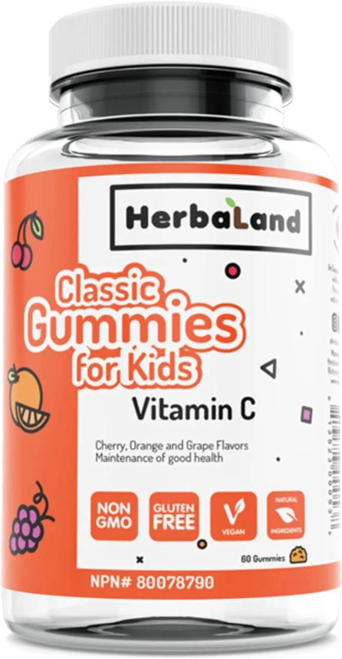 Herbaland Classic Gummies for Kids (Vitamin C) 60's