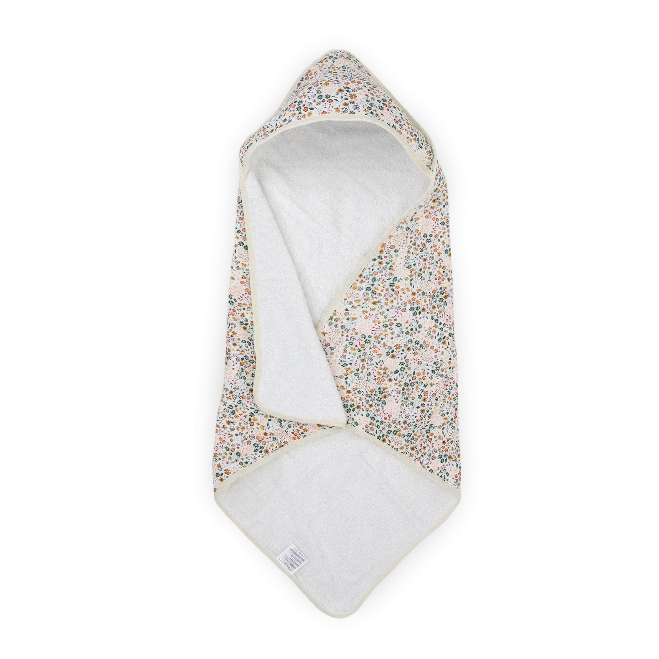 Infant Hooded Towel - Pressed Petals