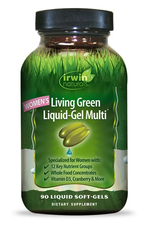 Irwin Naturals Living Green Liquid-Gel Multi for Women 90 Softgels