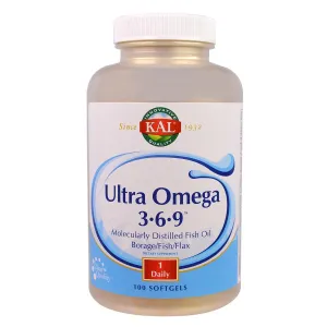 Kal Ultra Omega 3-6-9 Borage/Fish/Flax 100 Softgels