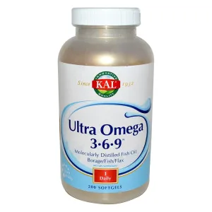 Kal Ultra Omega 3-6-9 Borage/Fish/Flax 200 Softgels