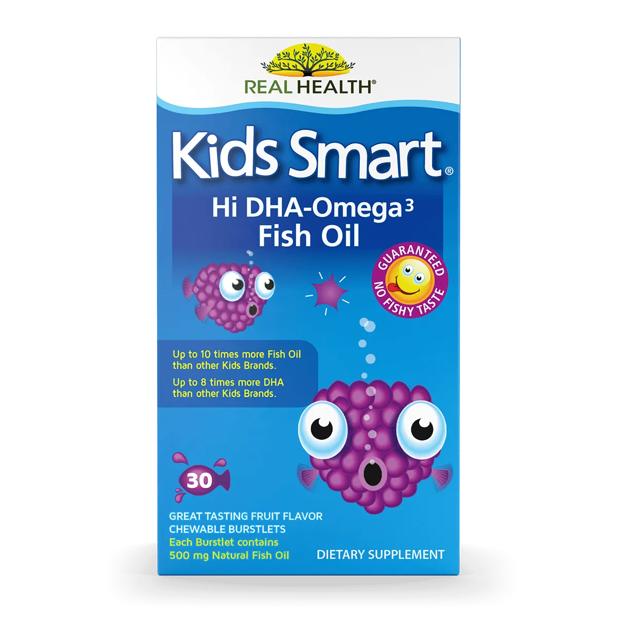 Kids Smart Hi DHA Omega-3 Fish Oil Chewable Burstlets – 30ct