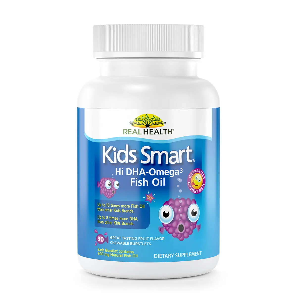 Kids Smart Hi DHA Omega-3 Fish Oil Chewable Burstlets – 30ct