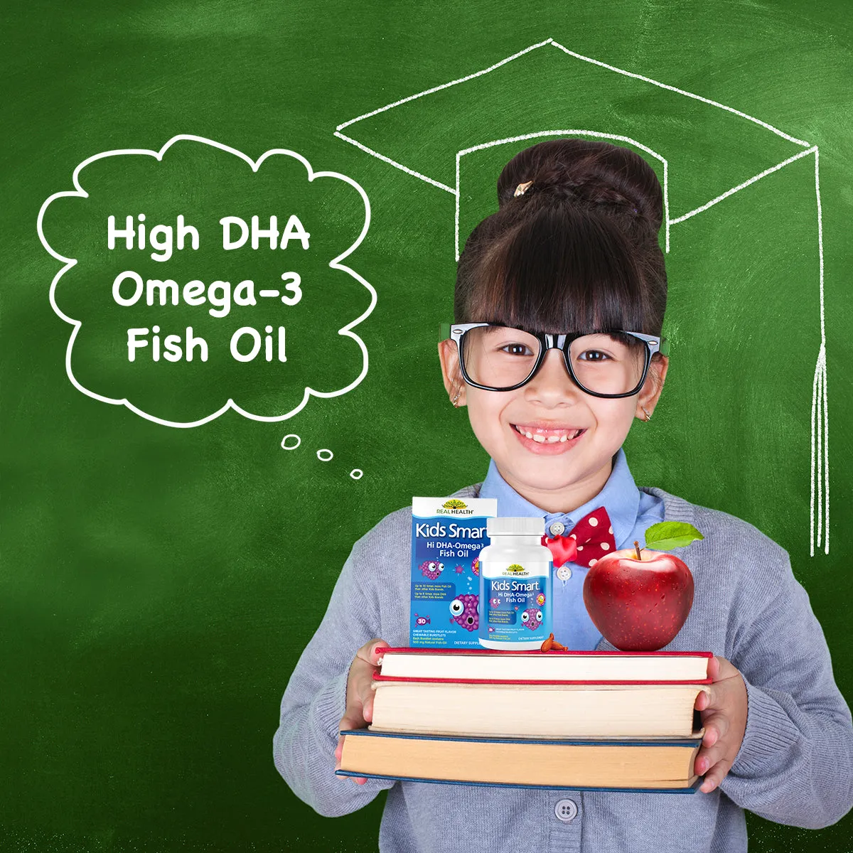 Kids Smart Hi DHA Omega-3 Fish Oil Chewable Burstlets – 30ct