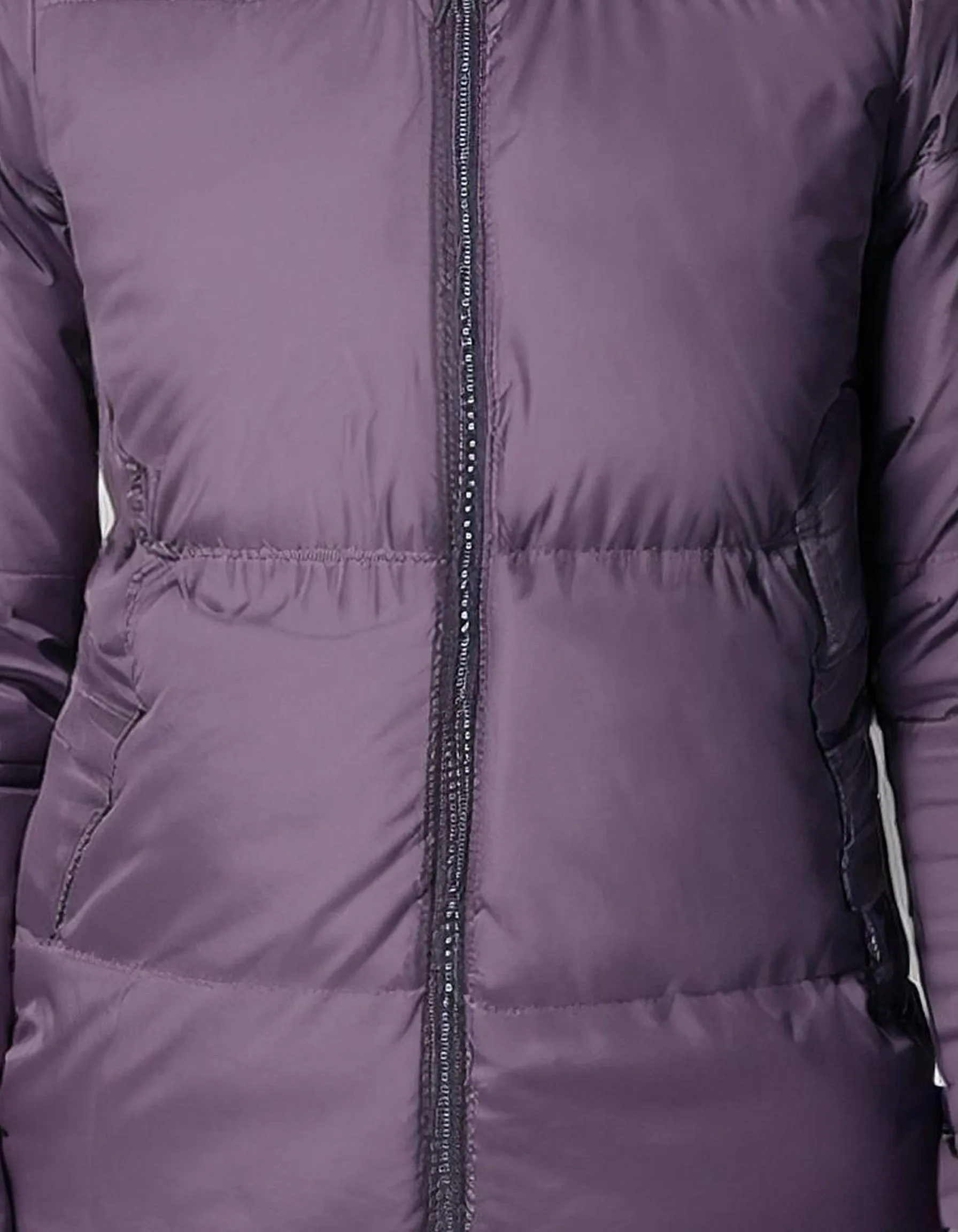 Lilac Zip-Up Puffer Jacket