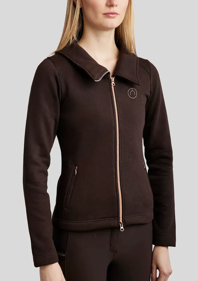 Montar MoNaja Rosegold Full Zip Brushed Sweat Jacket