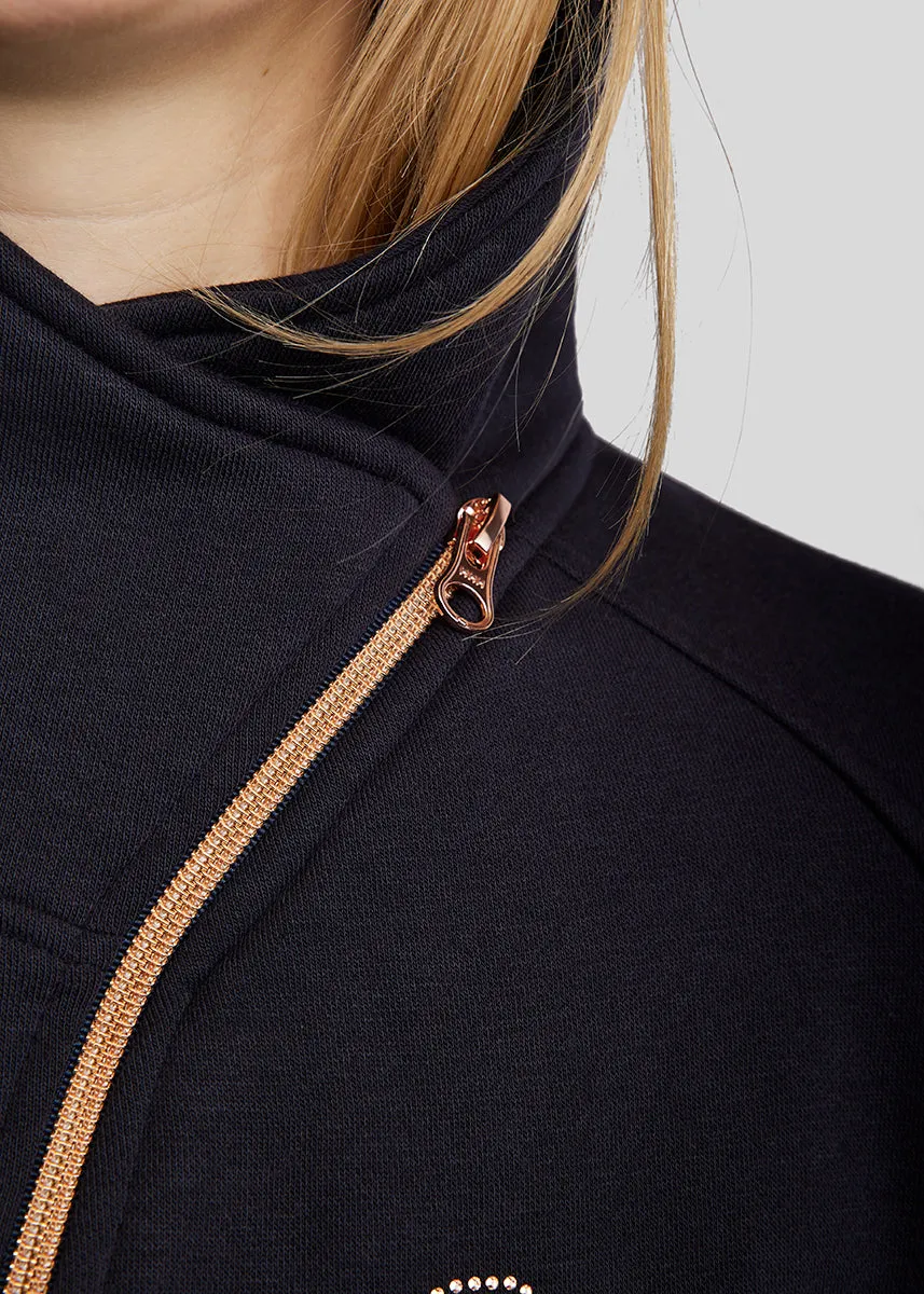 Montar MoNaja Rosegold Full Zip Brushed Sweat Jacket