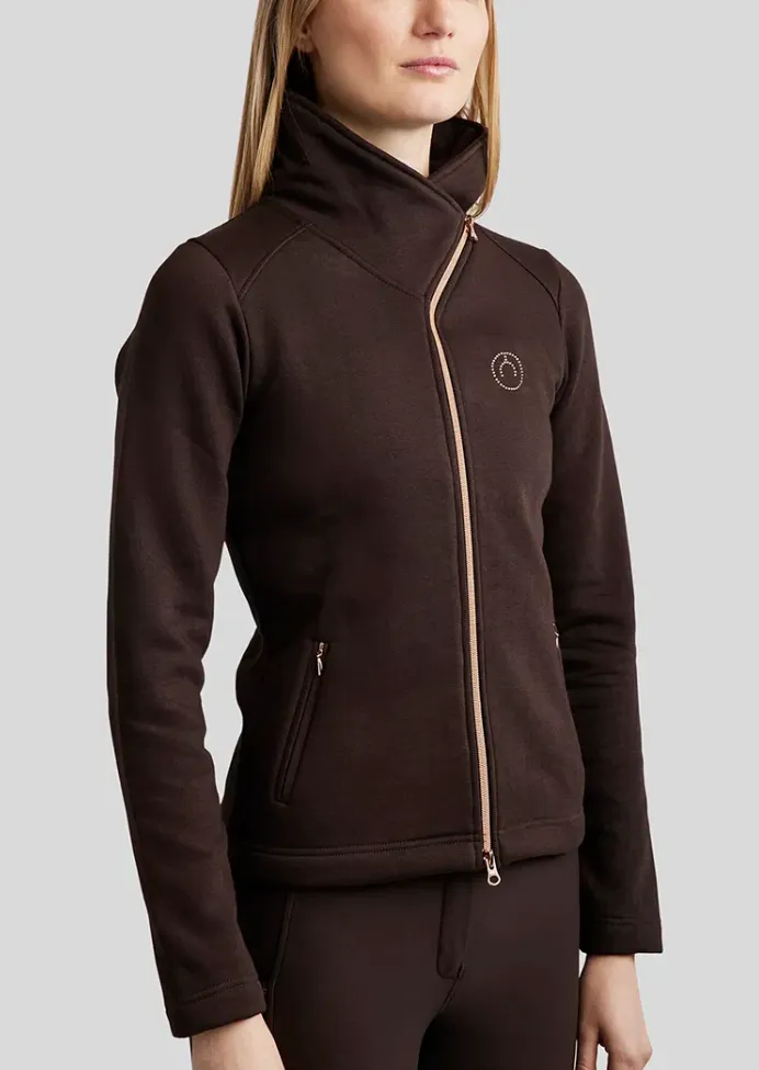 Montar MoNaja Rosegold Full Zip Brushed Sweat Jacket