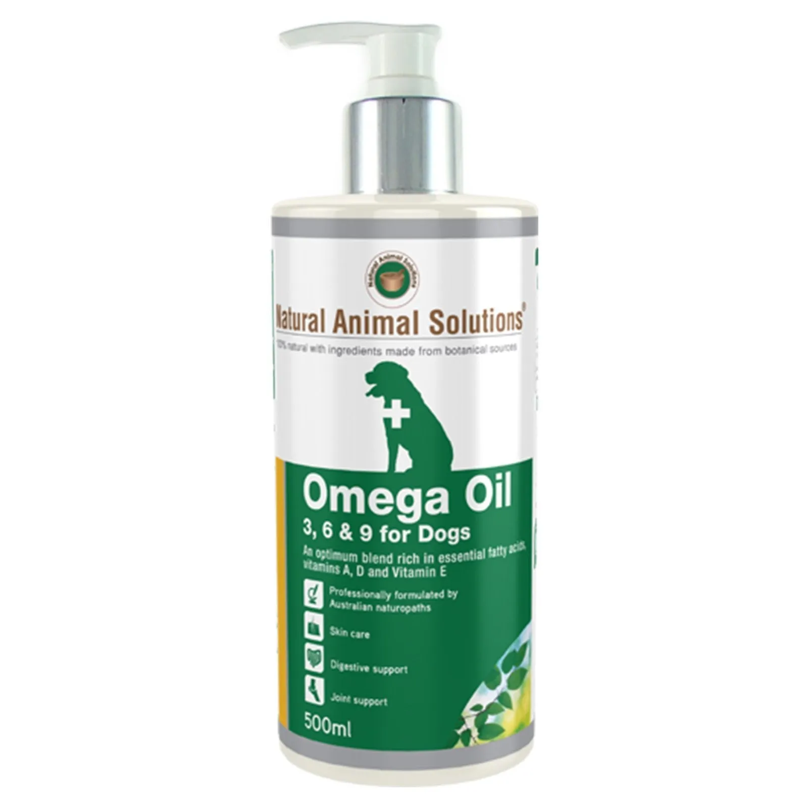 Natural Animal Solutions Omega Oil Supplement for Dogs 500ml