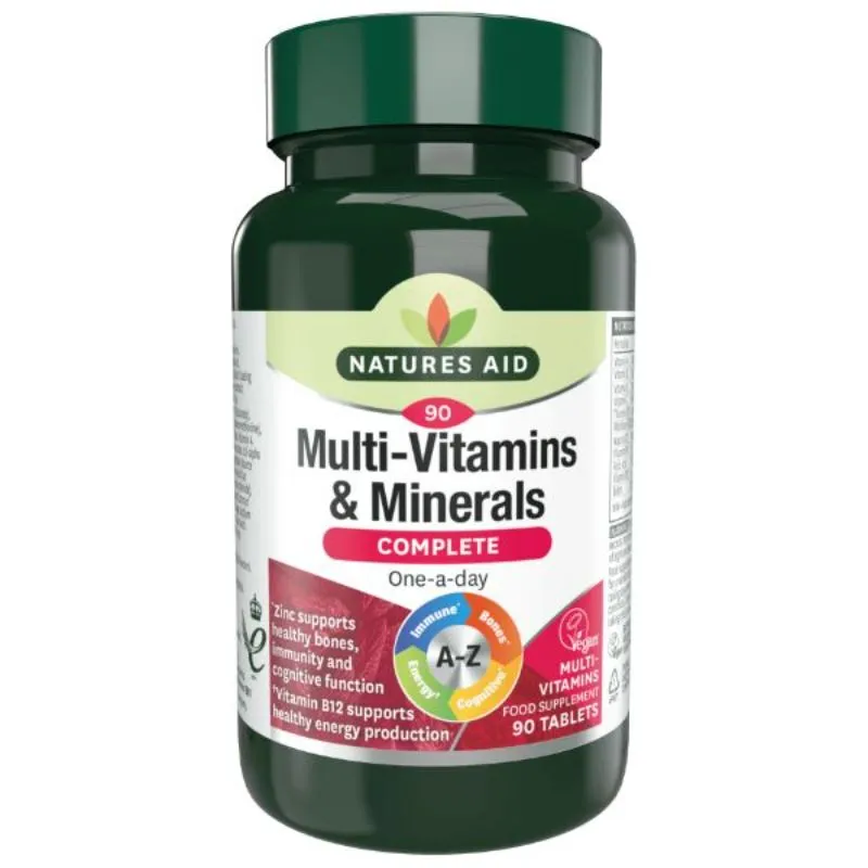 Natures Aid Complete A-Z Multivitamins & Minerals 90PC