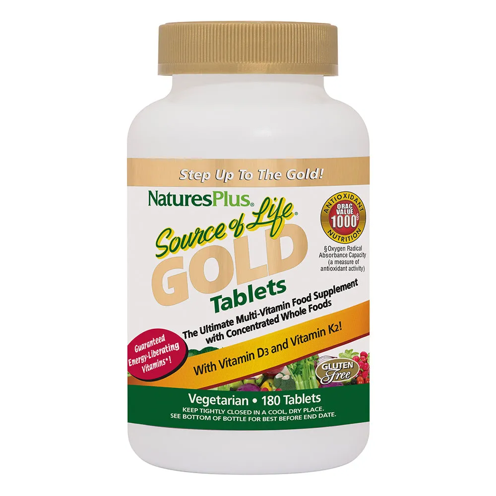 Natures Plus Source of Life Gold 180 Tablets