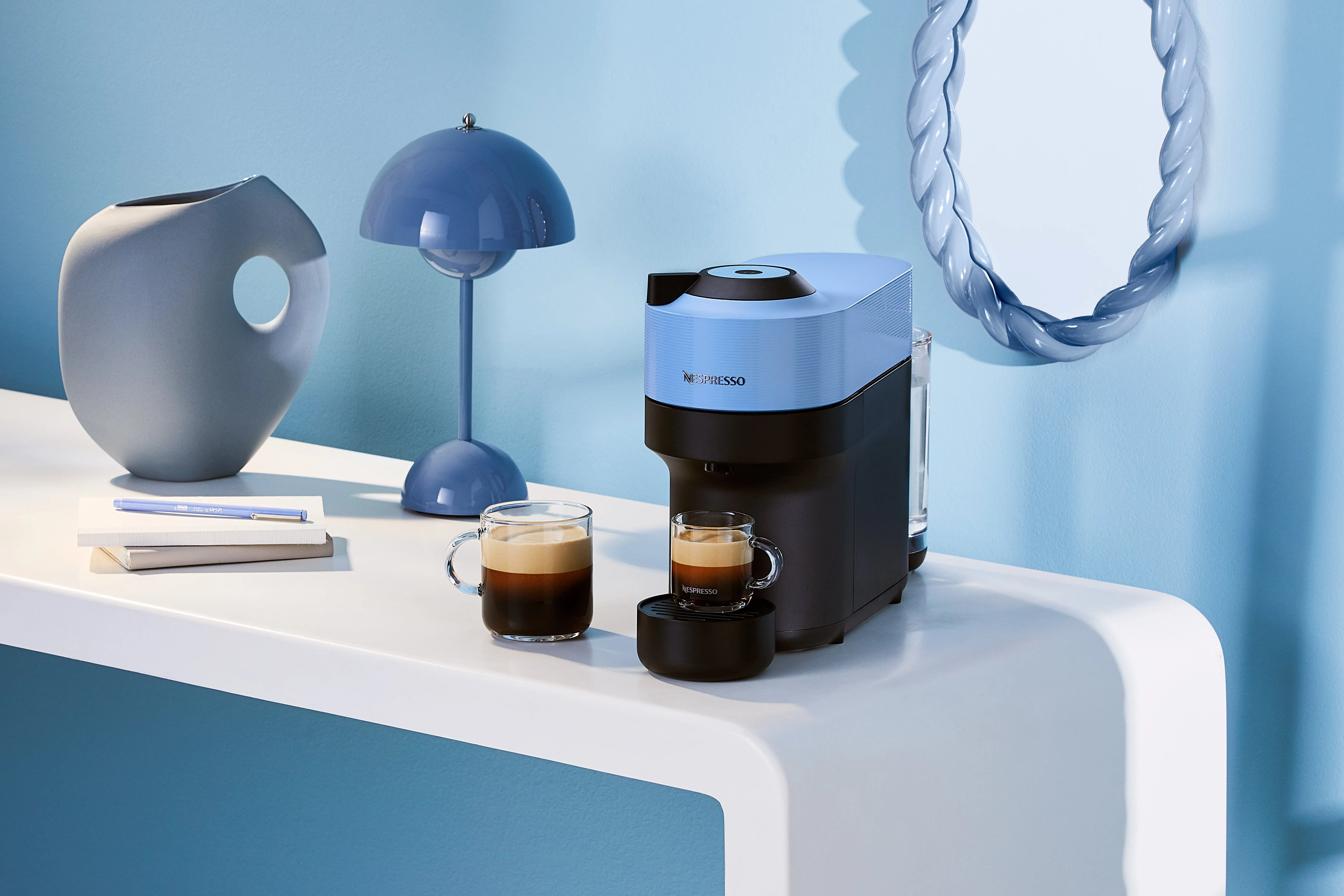 Nespresso Vertuo Pop Blue Coffee Machine