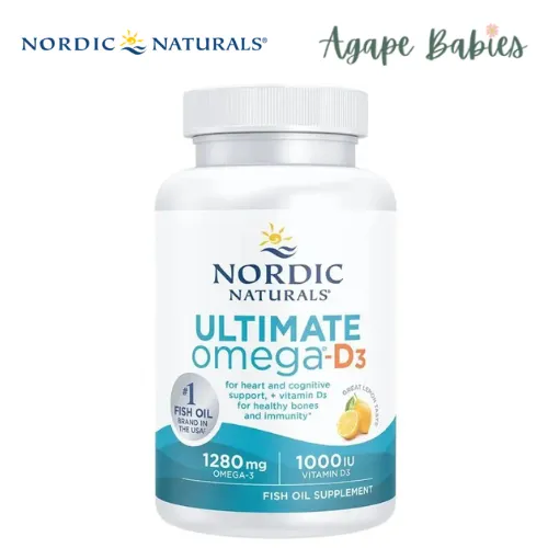 Nordic Naturals Ultimate Omega-D3 1000 mg - Lemon, 60 sgls.