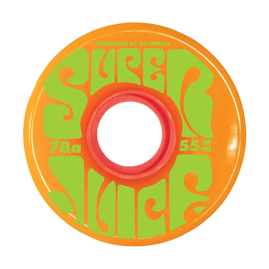 OJ Wheels Mini Super Juice Orange/Green Logo 78A 55mm