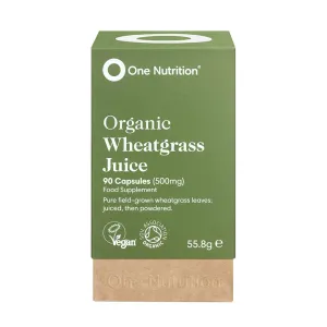 One Nutrition Organic Wheat Grass Juice 90 Capsules 55.8g