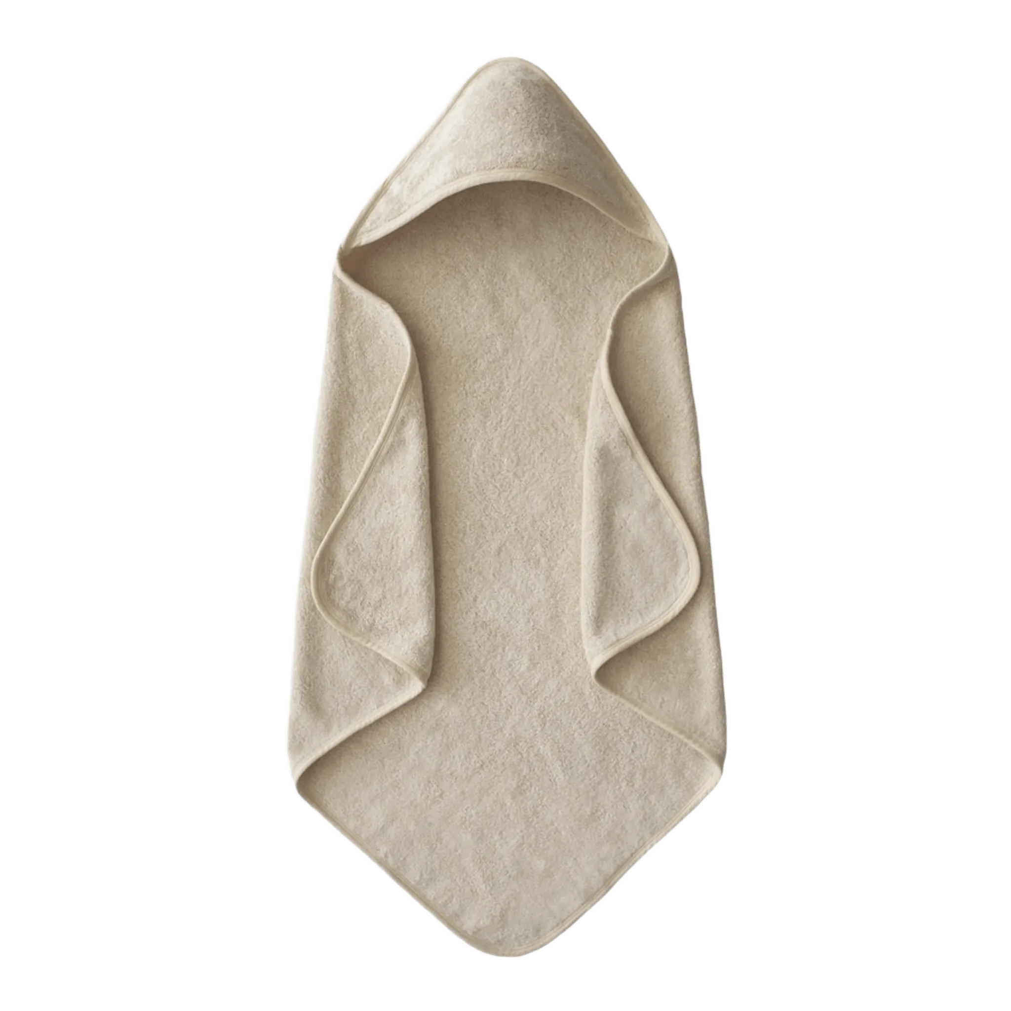 Organic Cotton Baby Hooded Towel - Fog