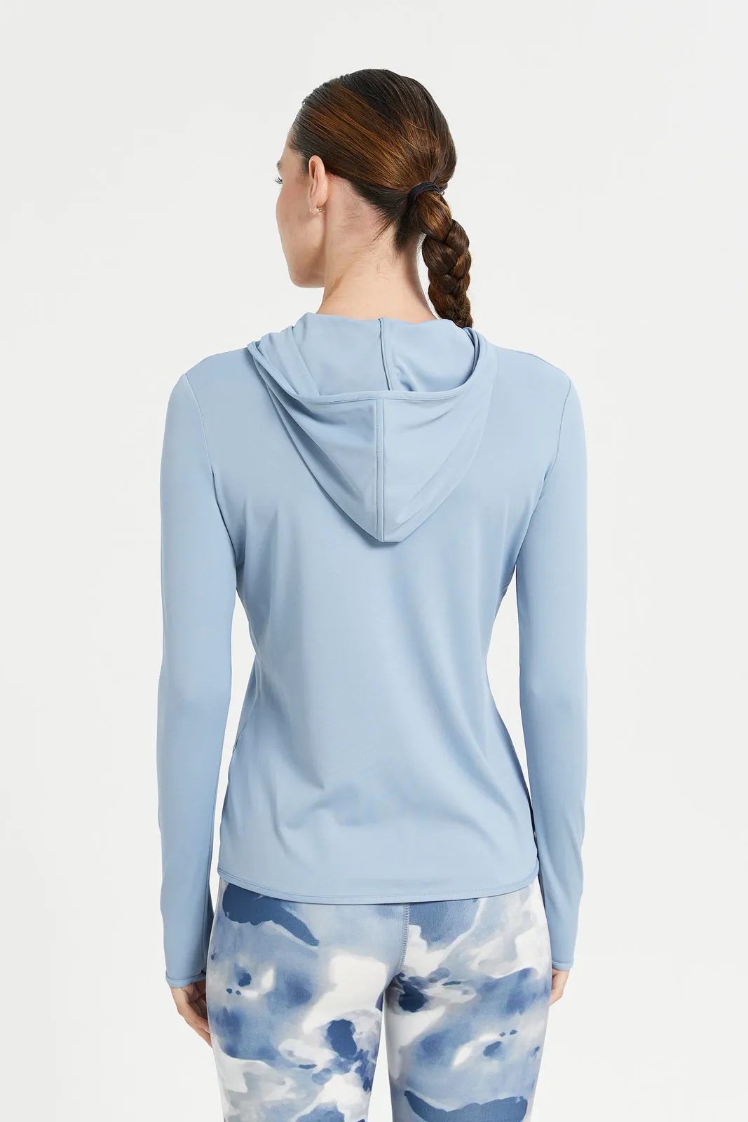 Pale Blue Zip Thrugh Performance Jacket