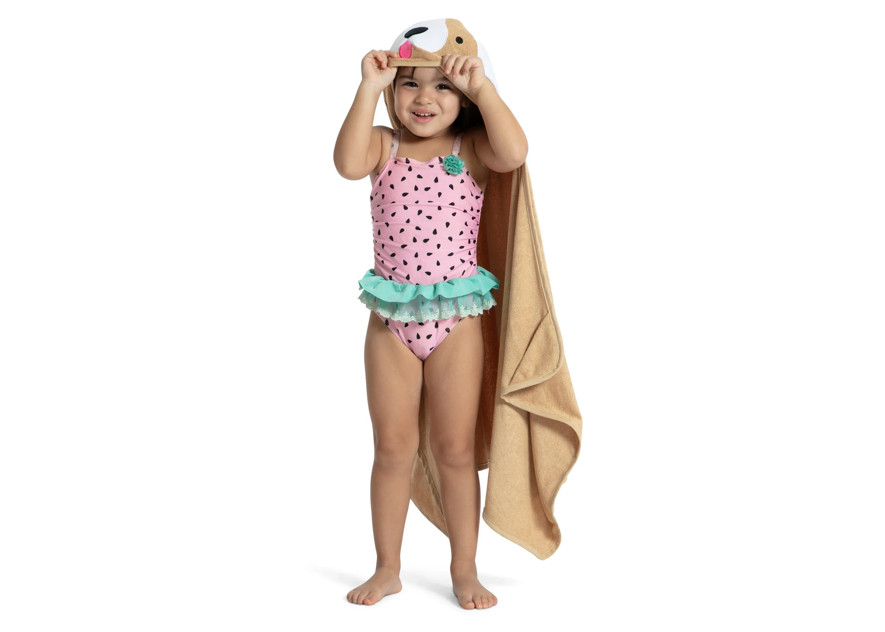 Personalized Kids Hooded Bath Towel with Pockets