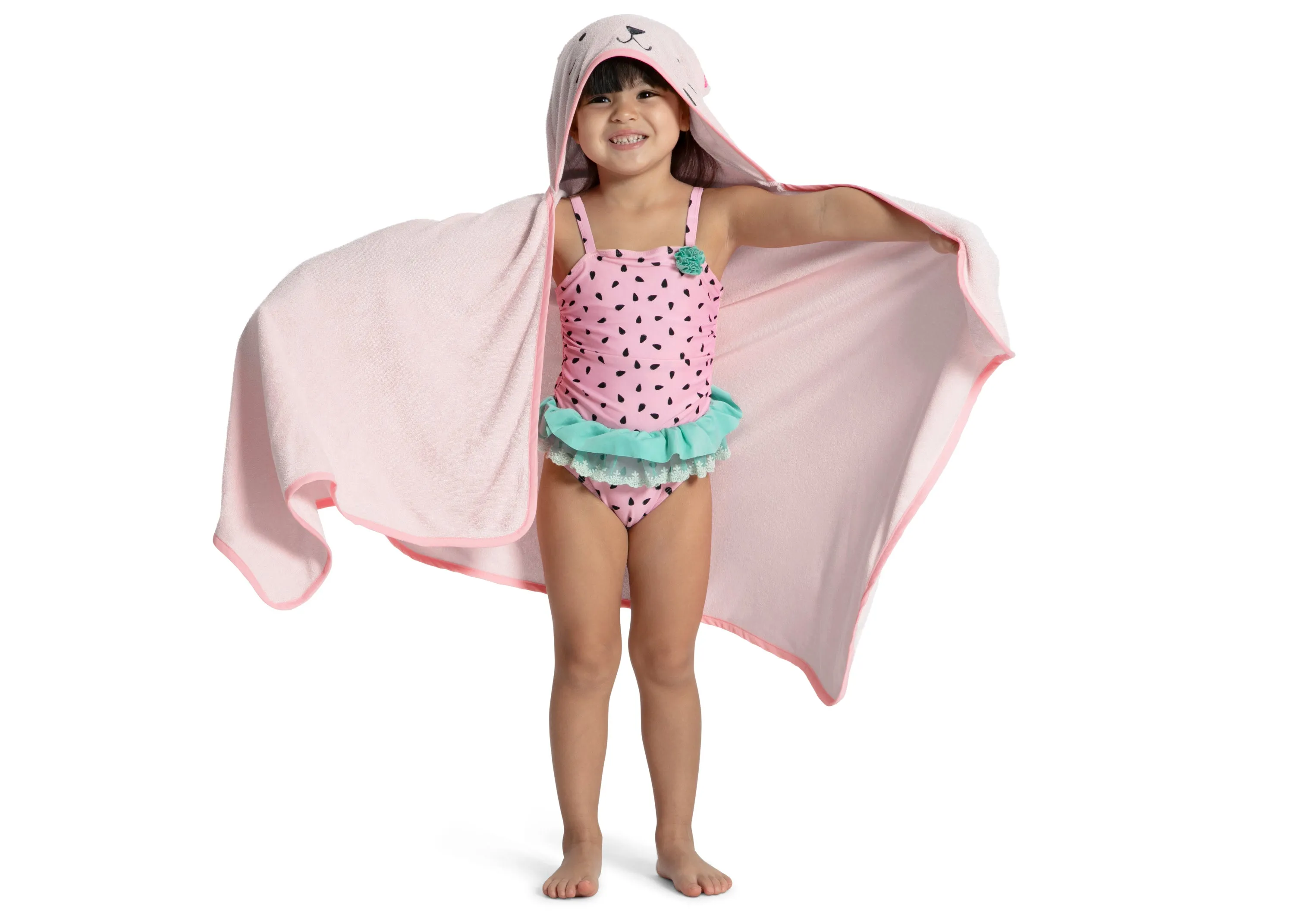 Personalized Kids Hooded Bath Towel with Pockets