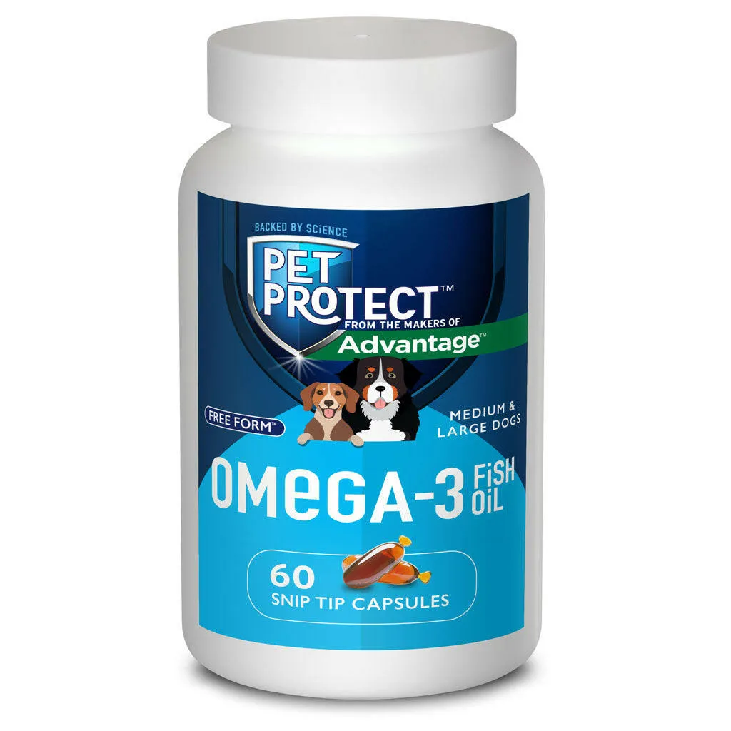 Pet Protect Omega-3 Snip Tips for Medium & Large Dogs