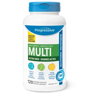 Progressive Active Men Multivitamin (120 VCaps)