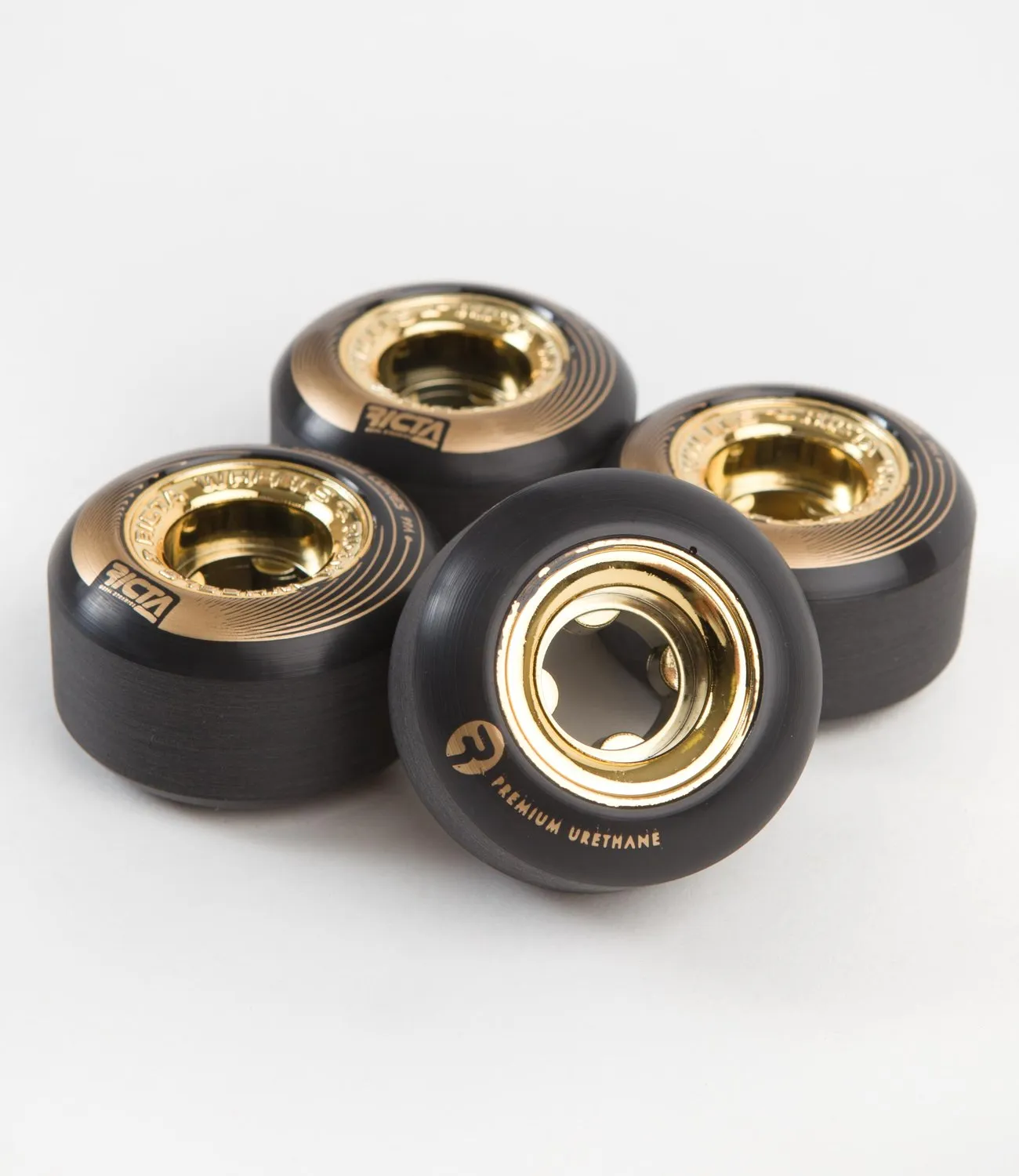 Ricoa Wheels Crome Core - Black/Gold 52MM