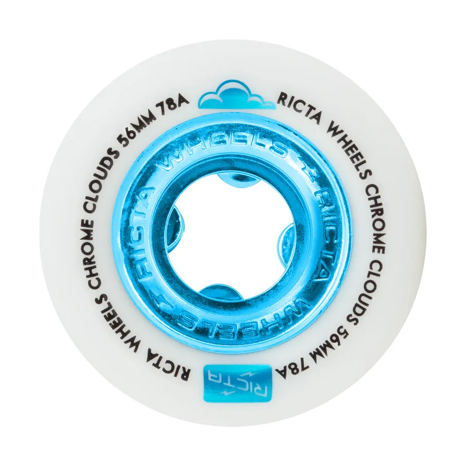 Ricta Wheels Chrome Clouds 78A Blue 56mm