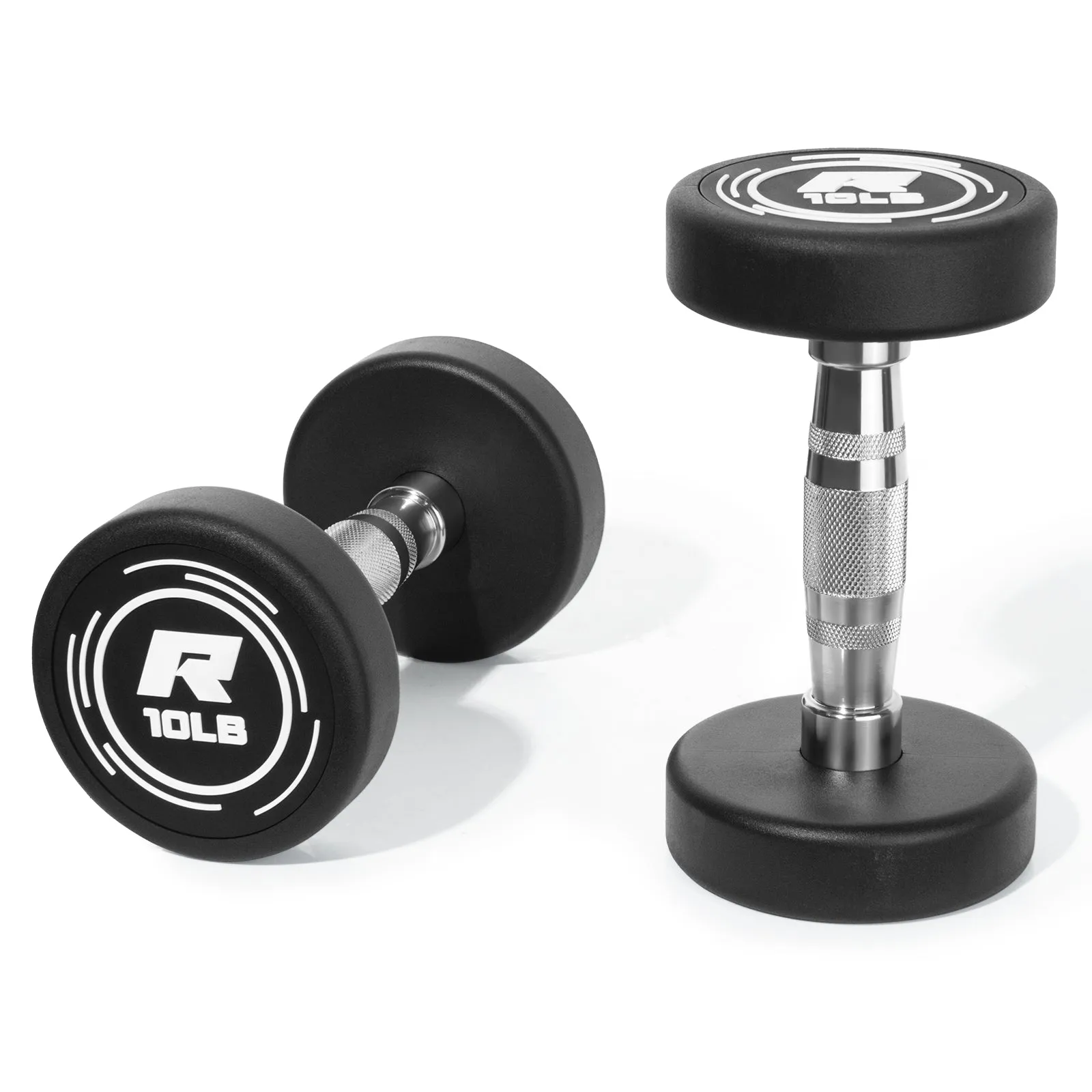 RitFit PVC-Coated Round Dumbbells in Pairs